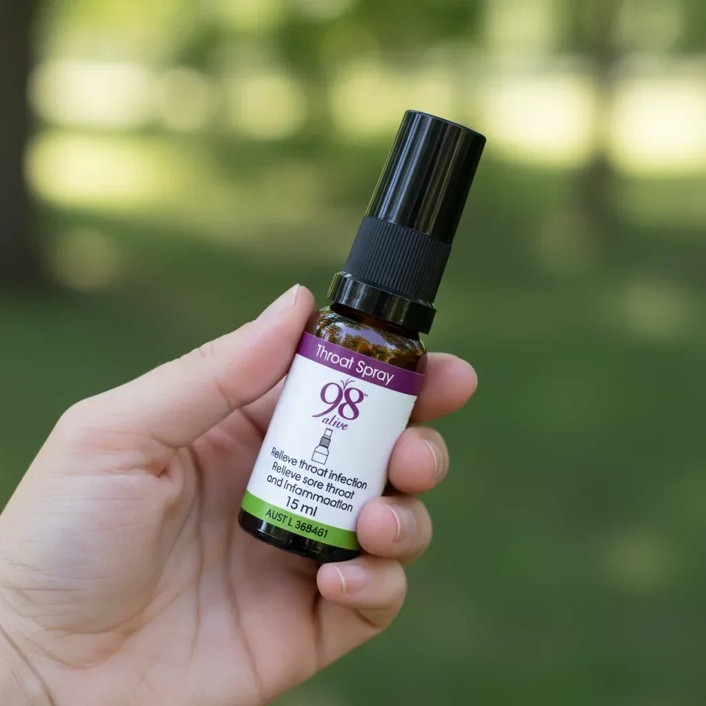 98 Alive Throat Spray - In Hand Outdoor